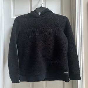 Calvin Klein Black Fuzzy Hoodie